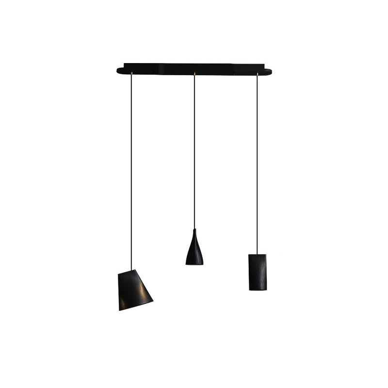 Ivarara asymmetrische Pendelleuchte aus Holz