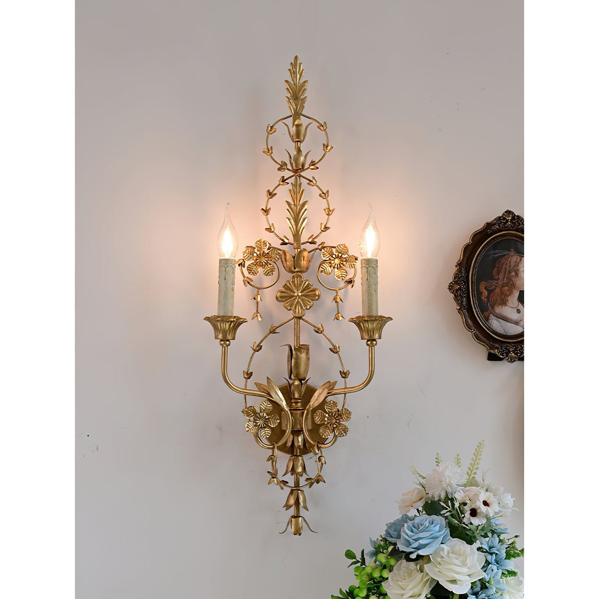 Aevuvyu Premium Vintage Industrial Wandleuchte aus Metall