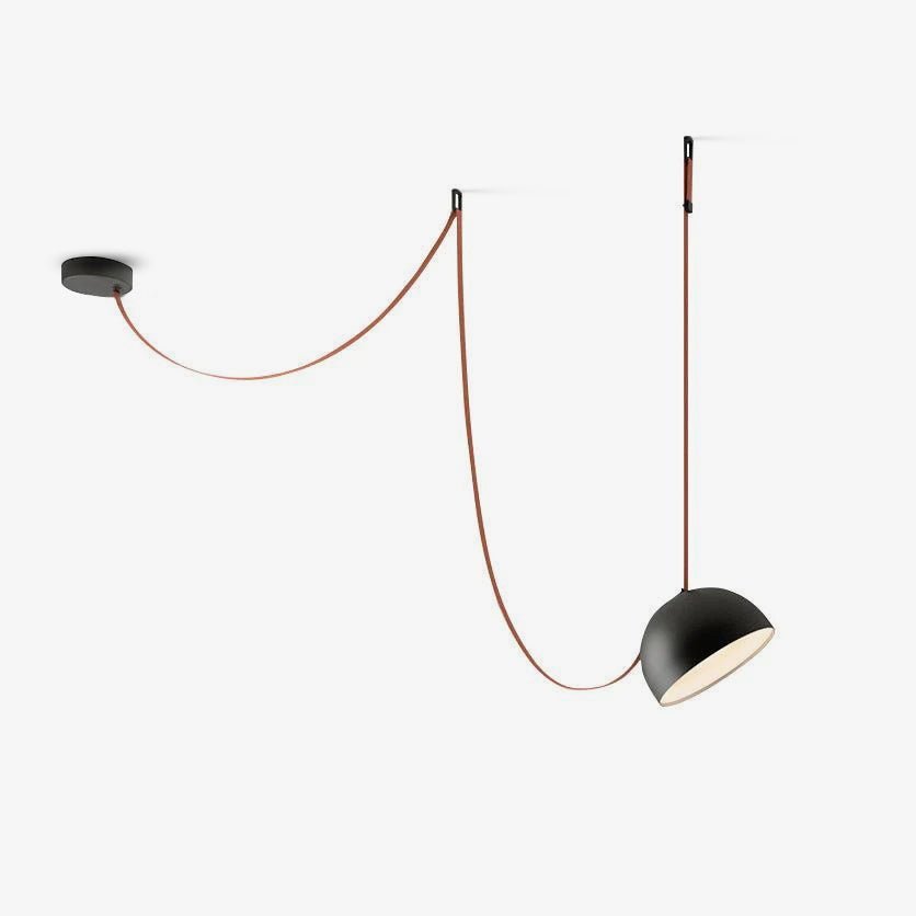 Elarok zeitgenössische minimalistische Kombination Pendelleuchte aus Leder