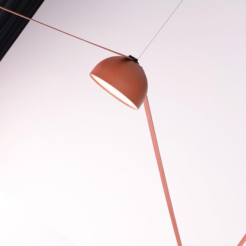 Elarok zeitgenössische minimalistische Kombination Pendelleuchte aus Leder