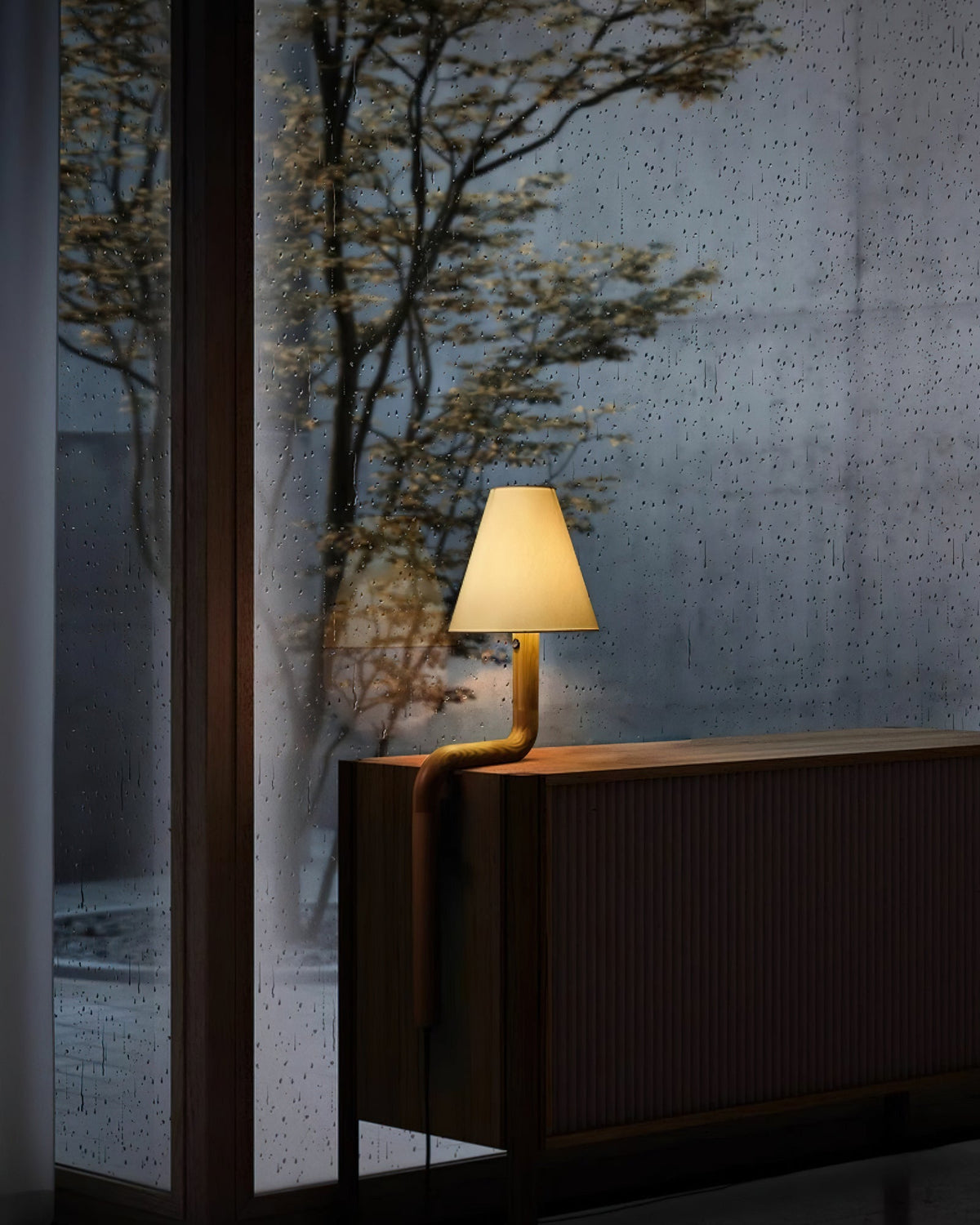 Syleielle Tischlampe aus Holz