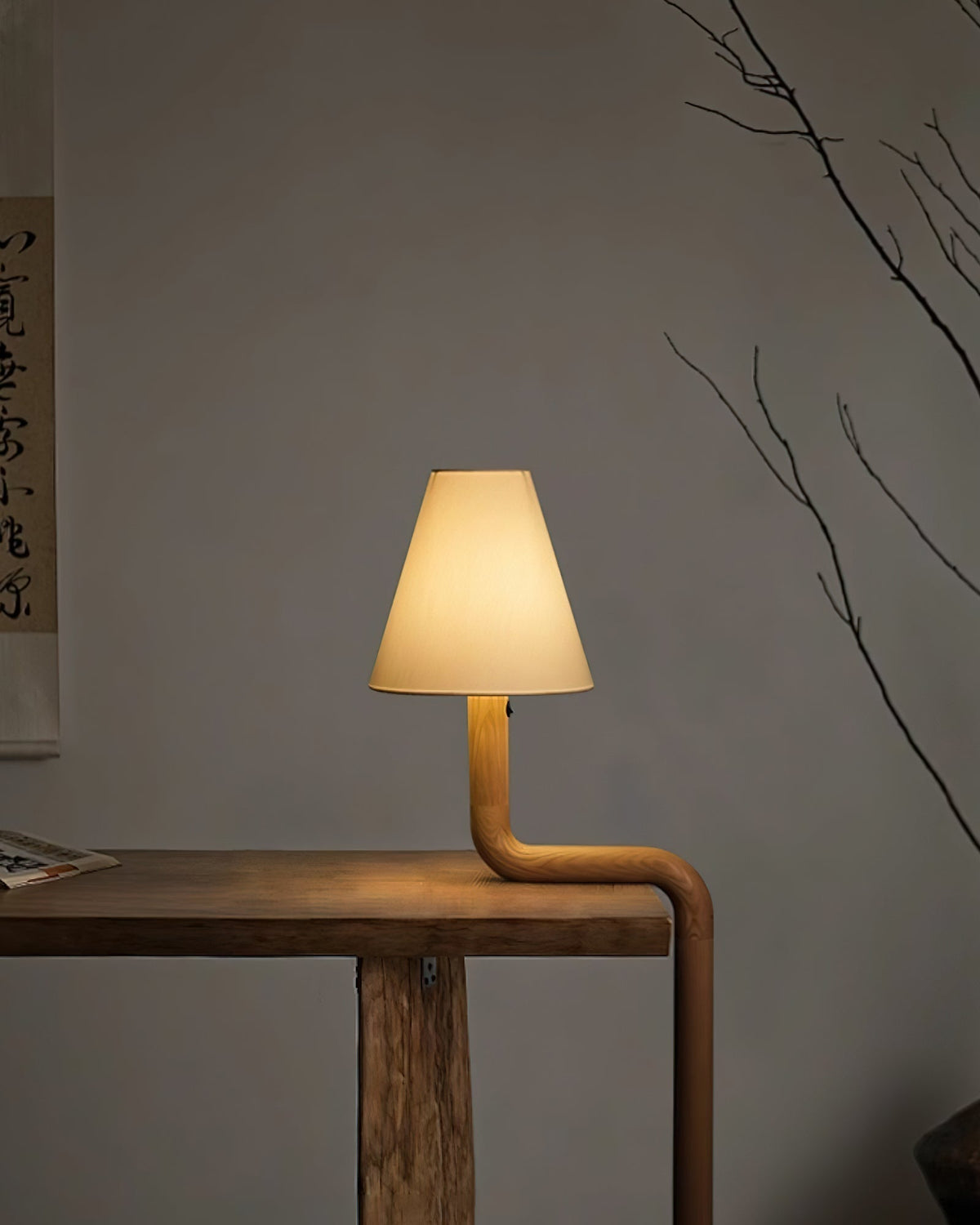 Syleielle Tischlampe aus Holz