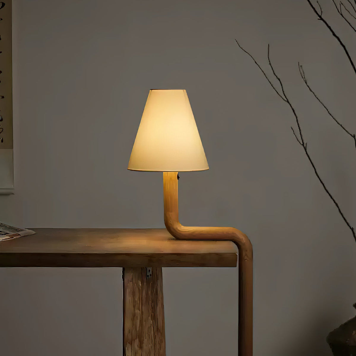 Syleielle Tischlampe aus Holz