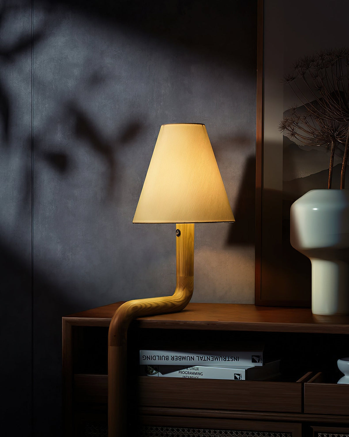 Syleielle Tischlampe aus Holz