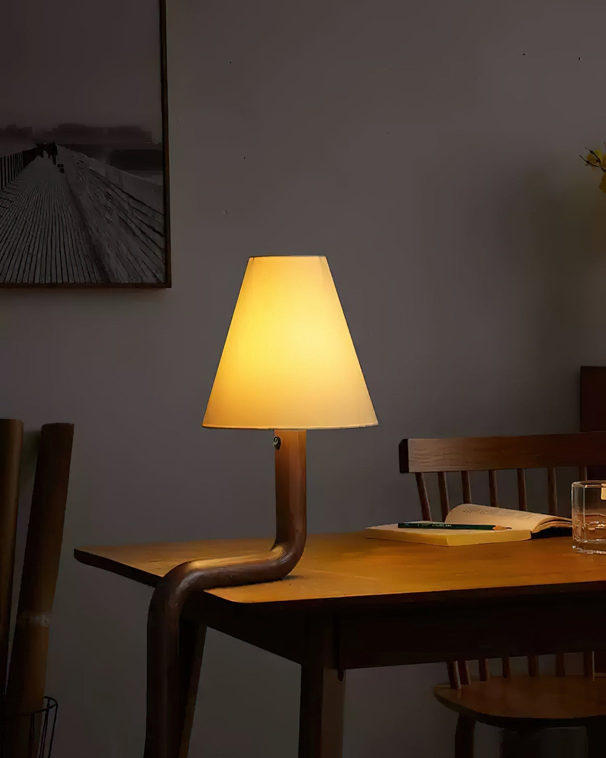 Syleielle Tischlampe aus Holz
