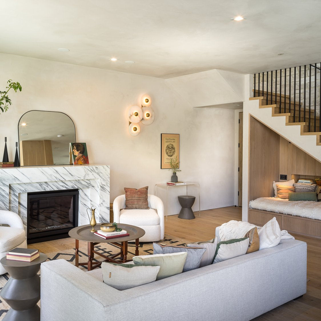 Slender Wandleuchte Alabaster modern Minimalistisch