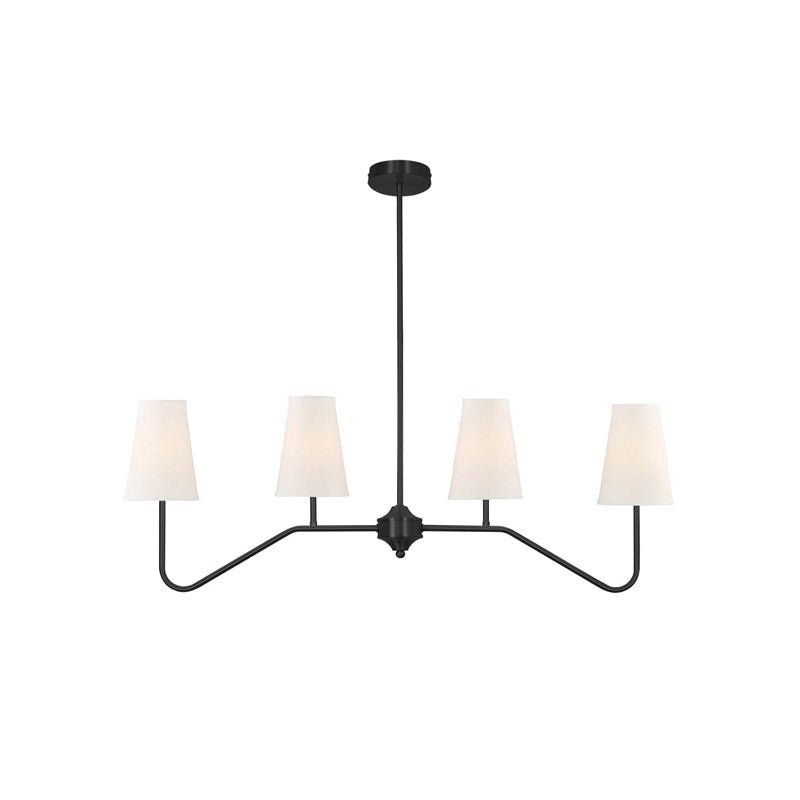Oriinissa Kronleuchter Messing gebogen Beige linear