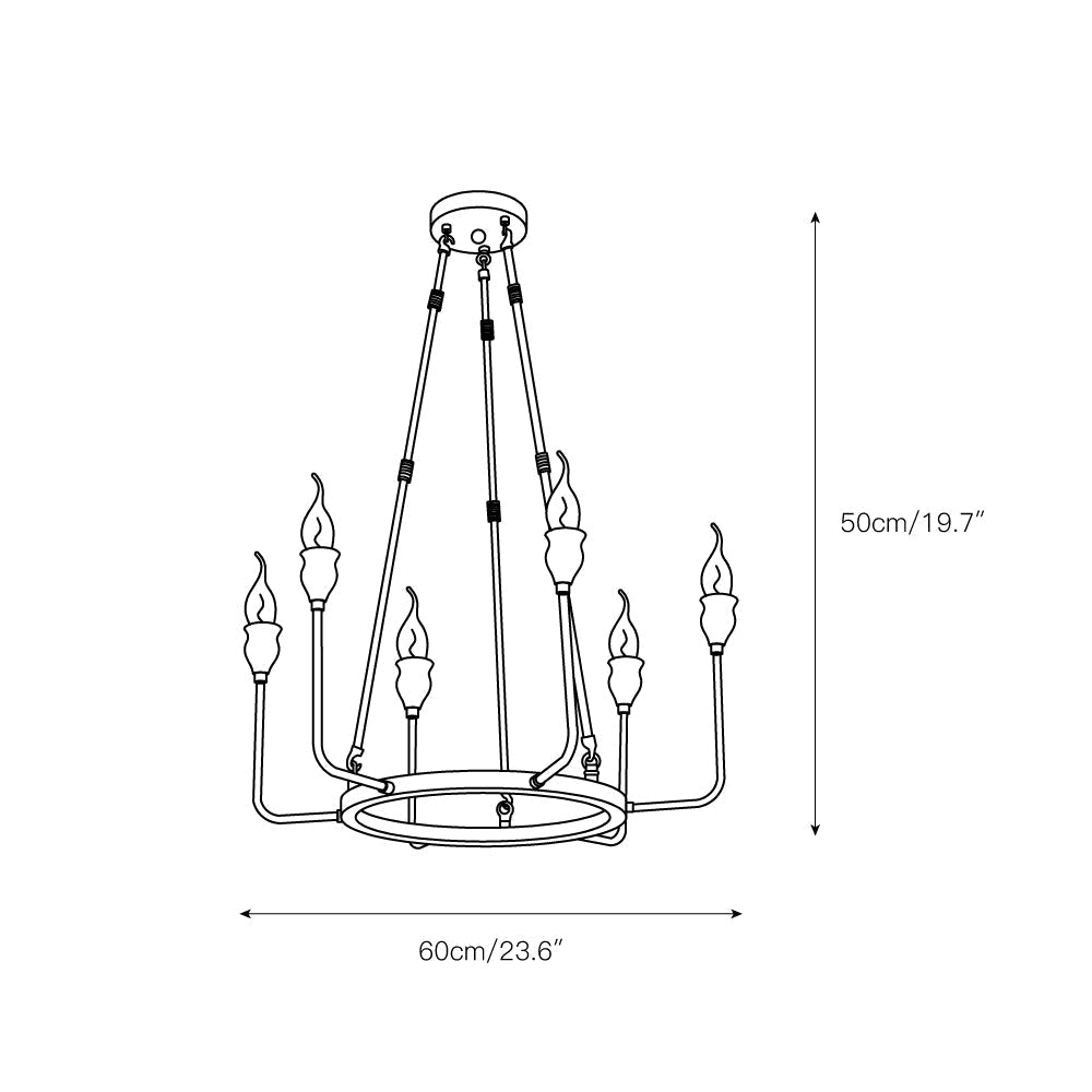 Mirerine Kronleuchter Candle