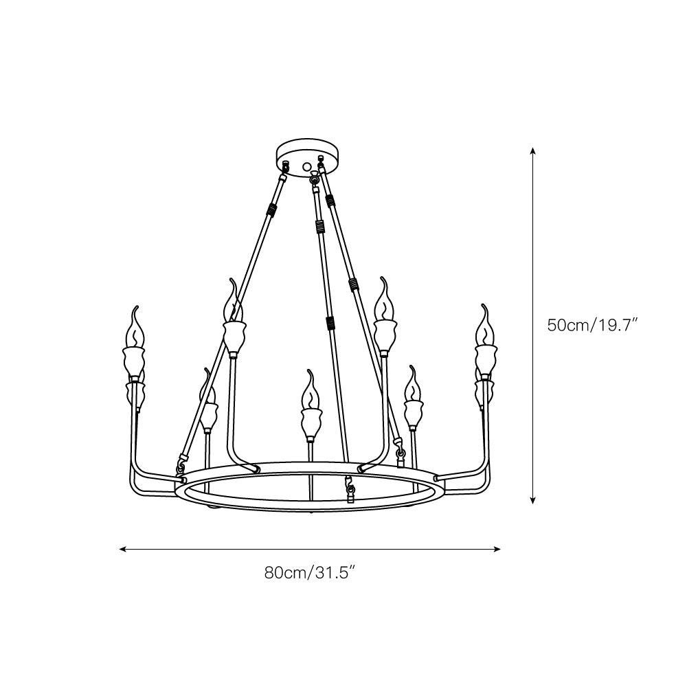Mirerine Kronleuchter Candle