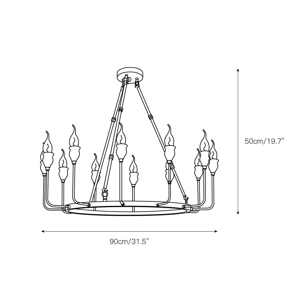 Mirerine Kronleuchter Candle