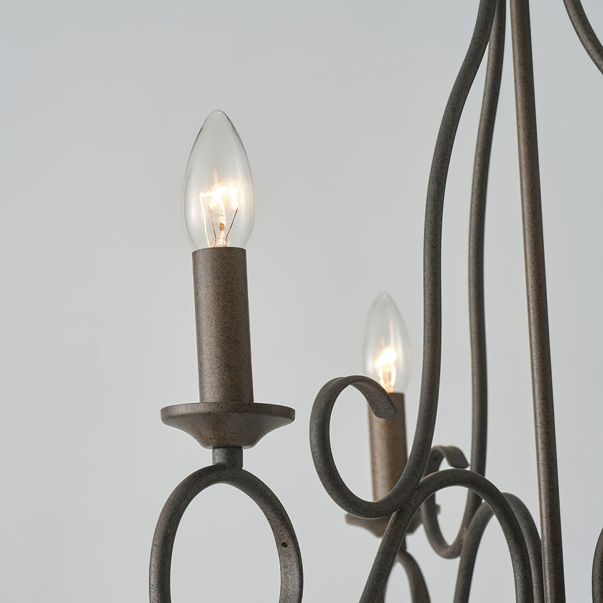 Dvaluvyu Vintage Industrial Kronleuchter aus Metall