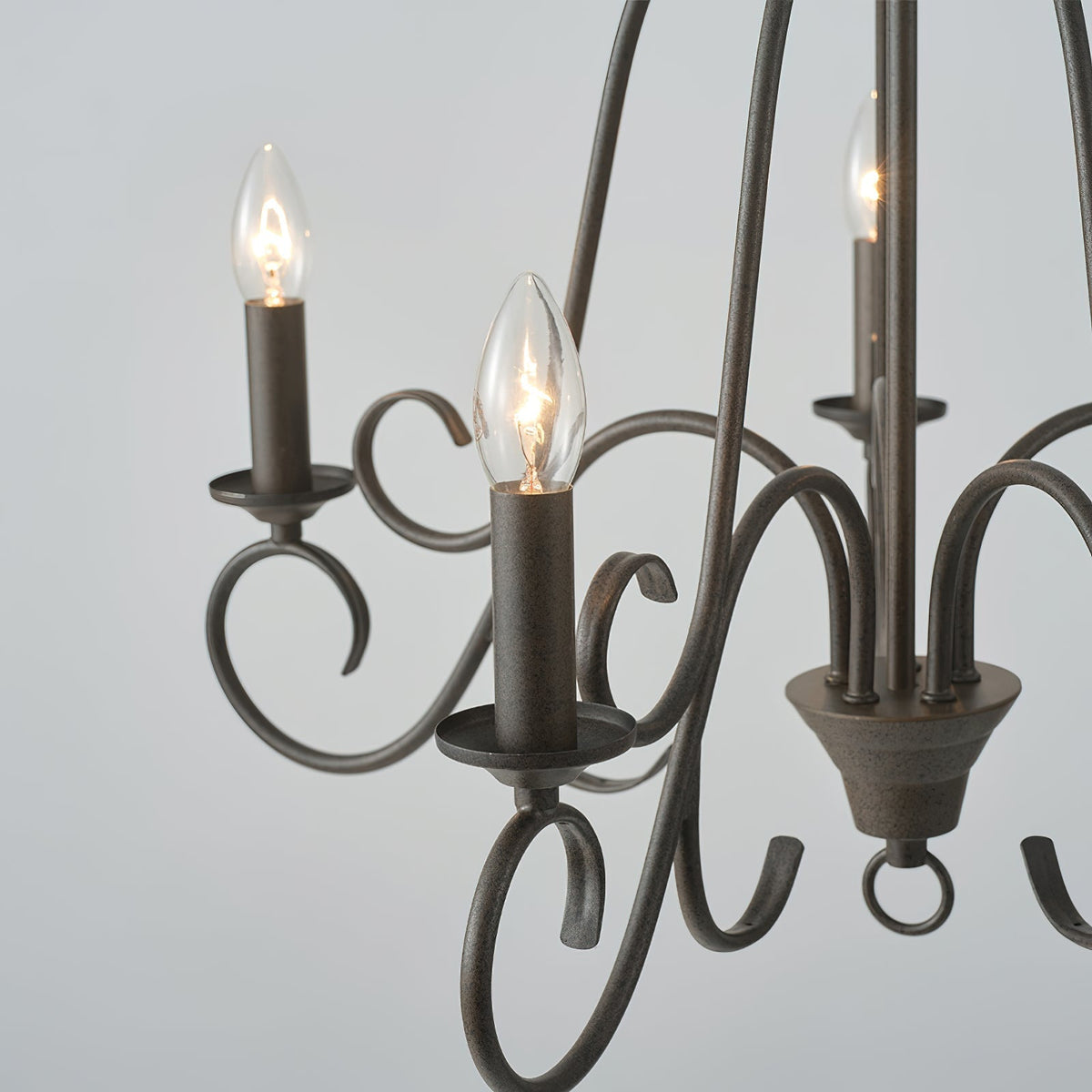 Dvaluvyu Vintage Industrial Kronleuchter aus Metall