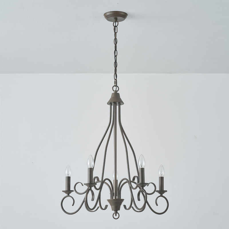 Dvaluvyu Vintage Industrial Kronleuchter aus Metall