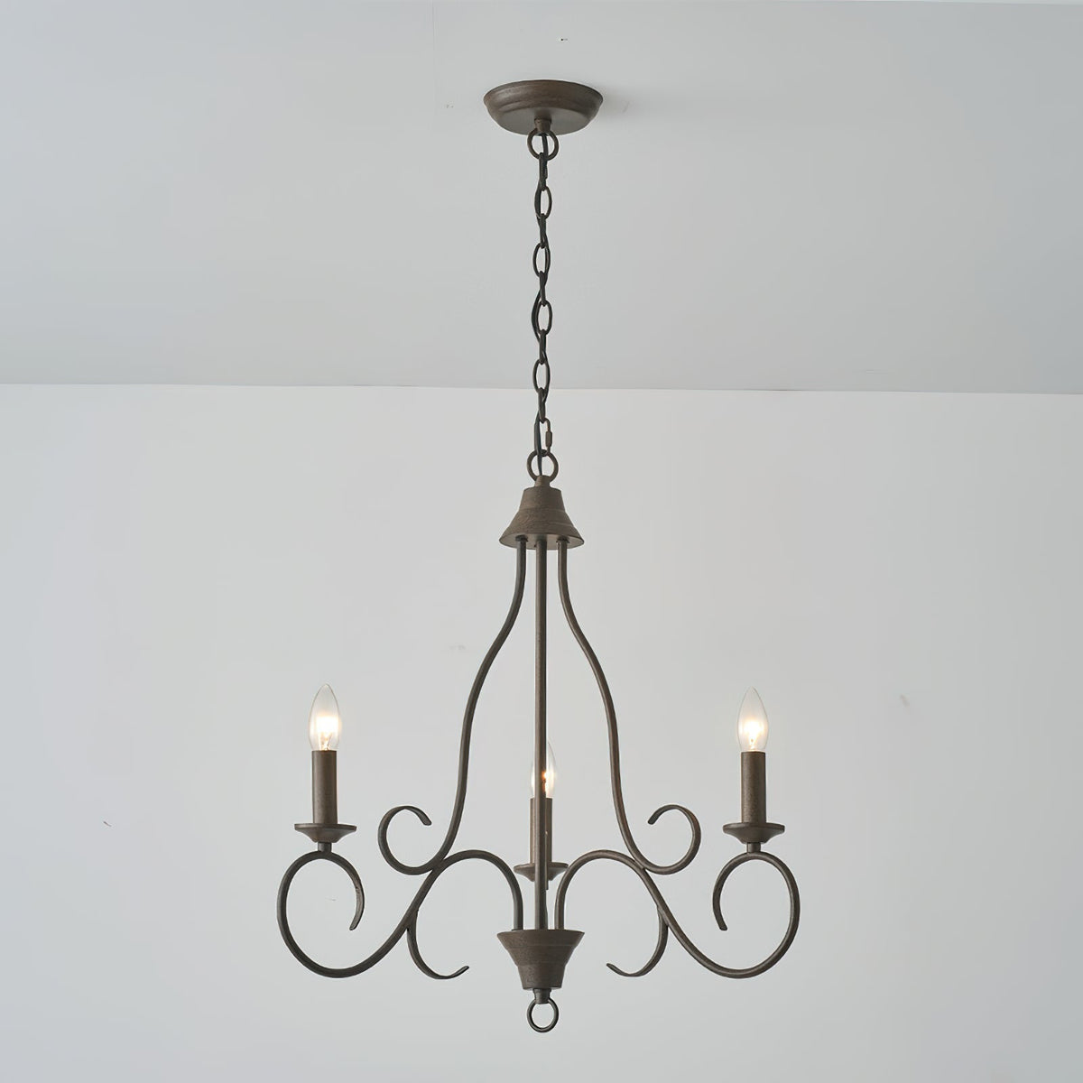 Dvaluvyu Vintage Industrial Kronleuchter aus Metall