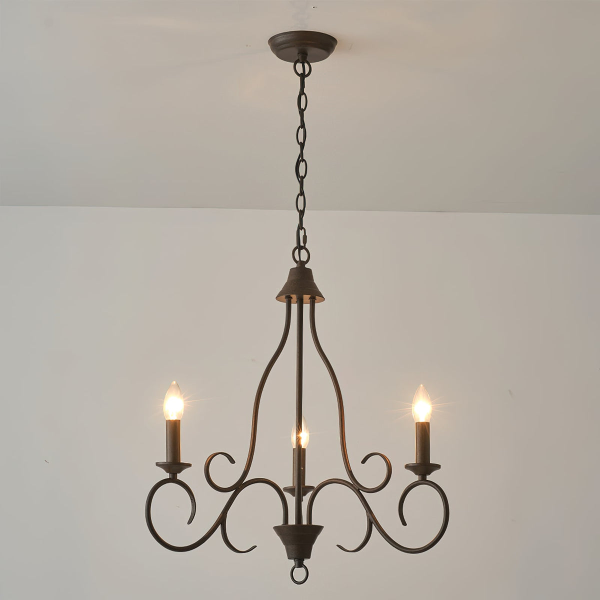 Dvaluvyu Vintage Industrial Kronleuchter aus Metall
