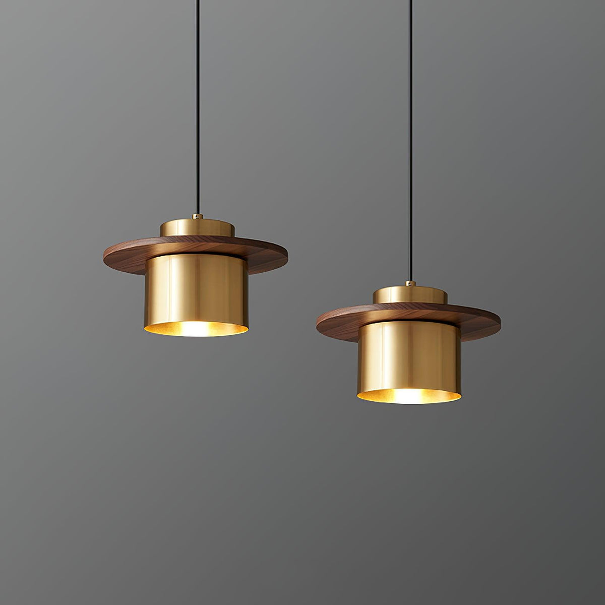 Auririra Industrielle Pendelleuchte aus Messing