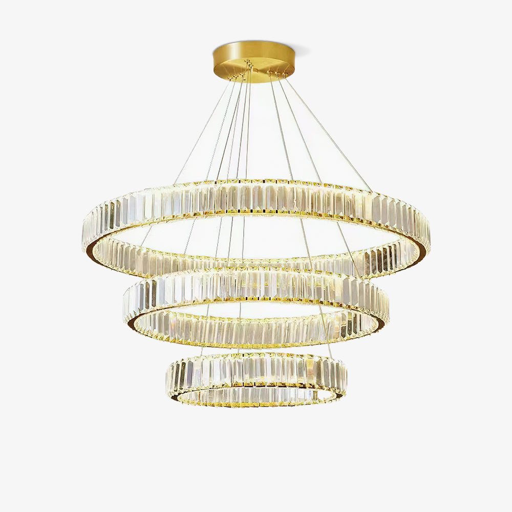 Cyrirelle Kronleuchter Gold Kristallring