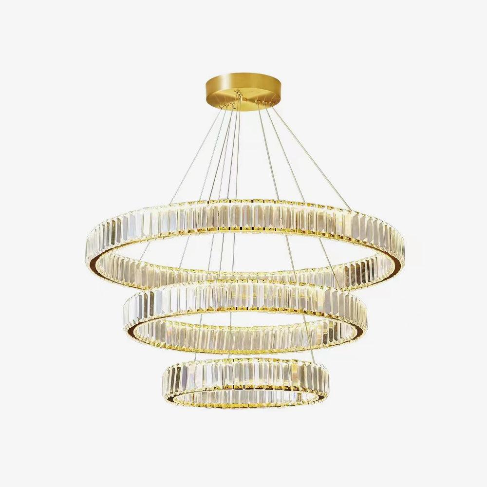 Cyrirelle Kronleuchter Gold Kristallring
