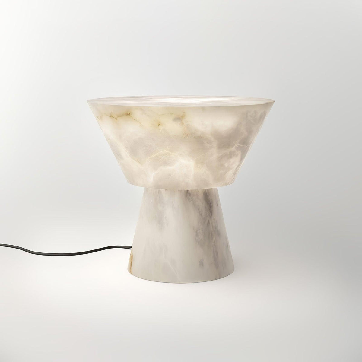 Ane Pedestal Alabaster Tischleuchte