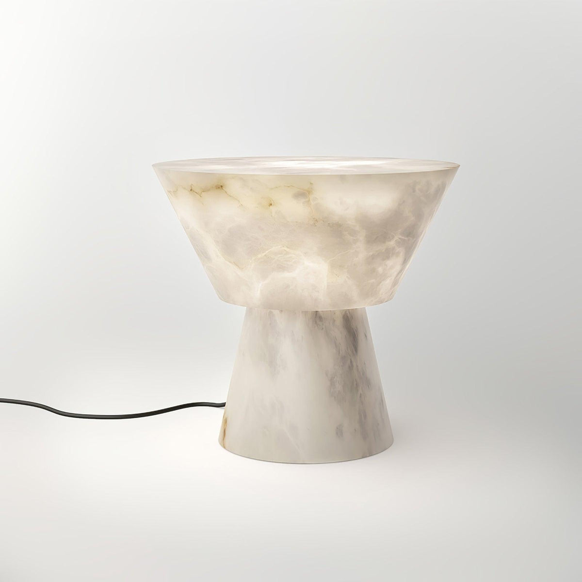 Ane Pedestal Alabaster Tischleuchte