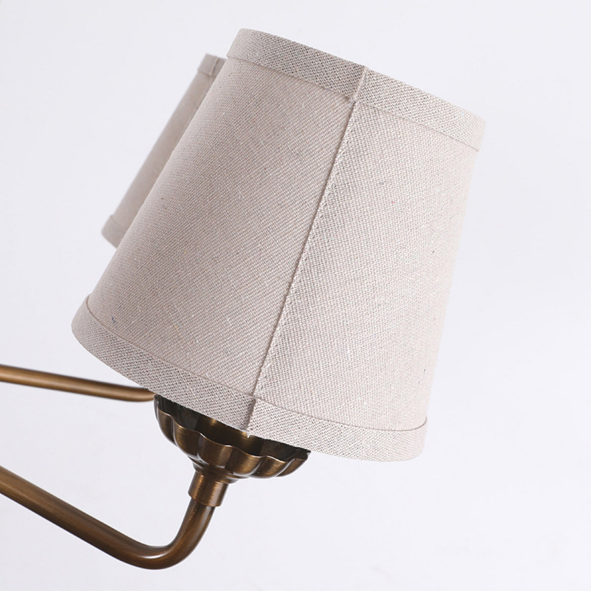Gloruvyh Vintage Industrial Stoff-Metall Kronleuchter