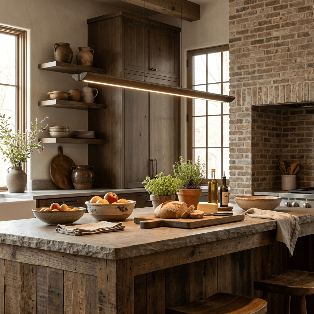 Waldenne lineare Pendelleuchte aus Holz