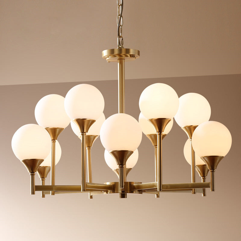 Mavex Vintage Industrial Kronleuchter aus Glas