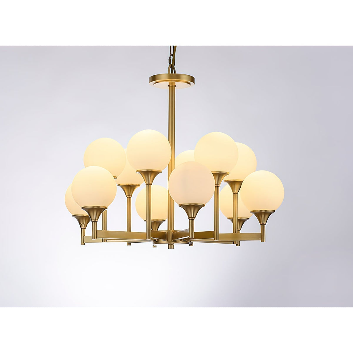 Mavex Vintage Industrial Kronleuchter aus Glas