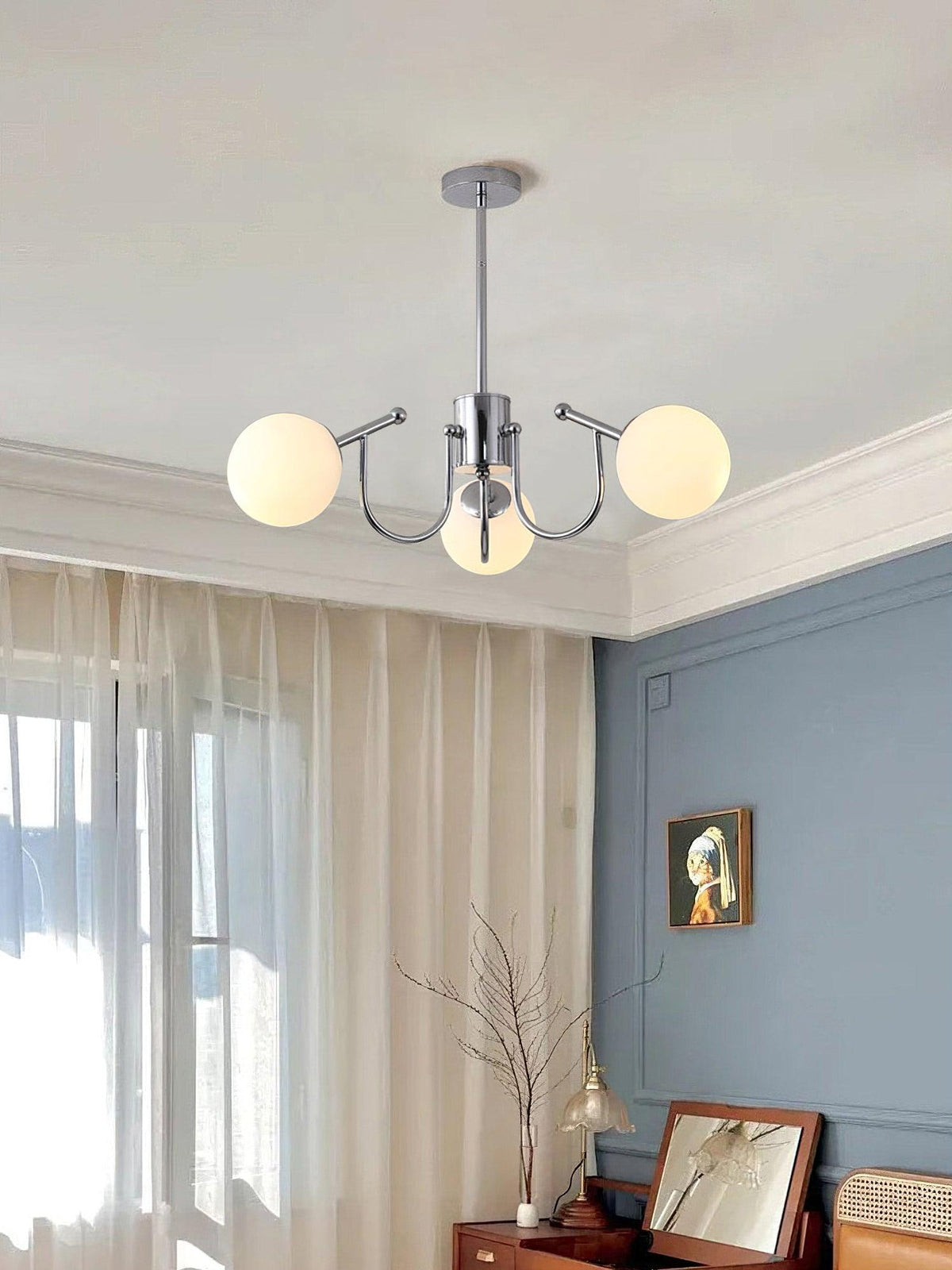 Tave Kronleuchter Kugel Chrom modern