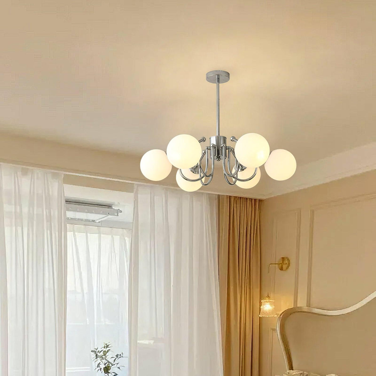 Tave Kronleuchter Kugel Chrom modern