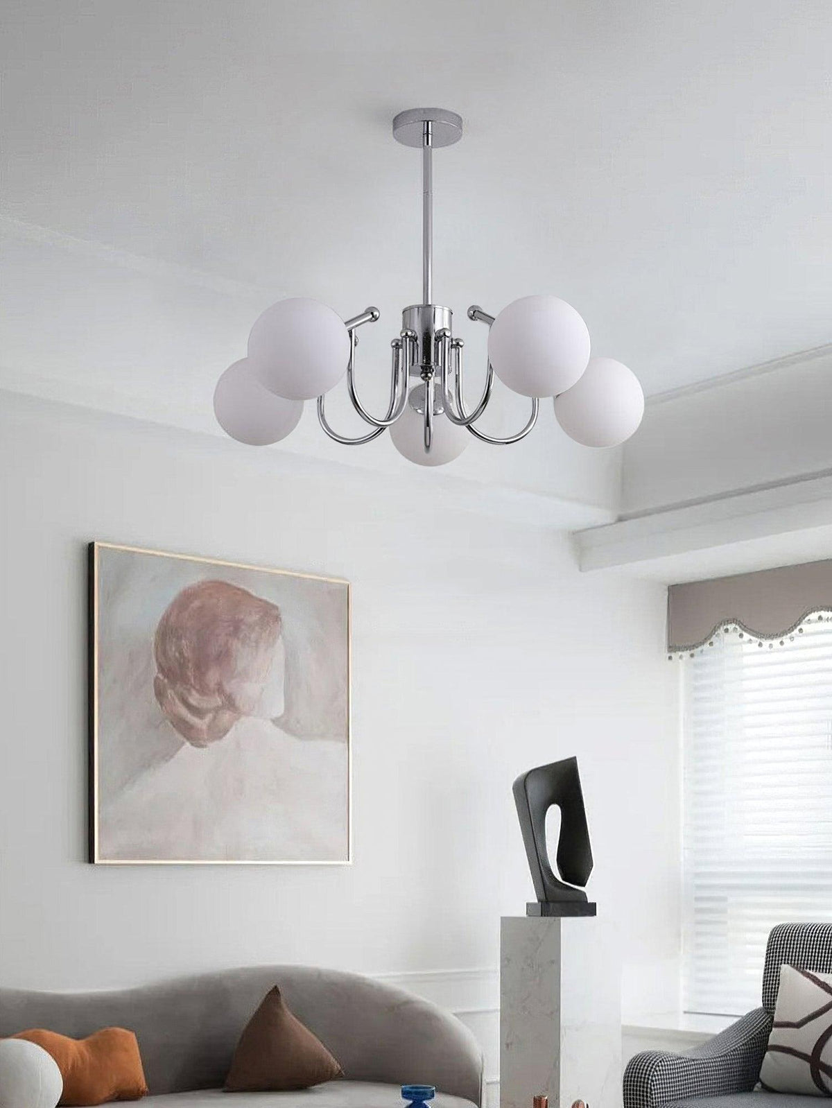 Tave Kronleuchter Kugel Chrom modern