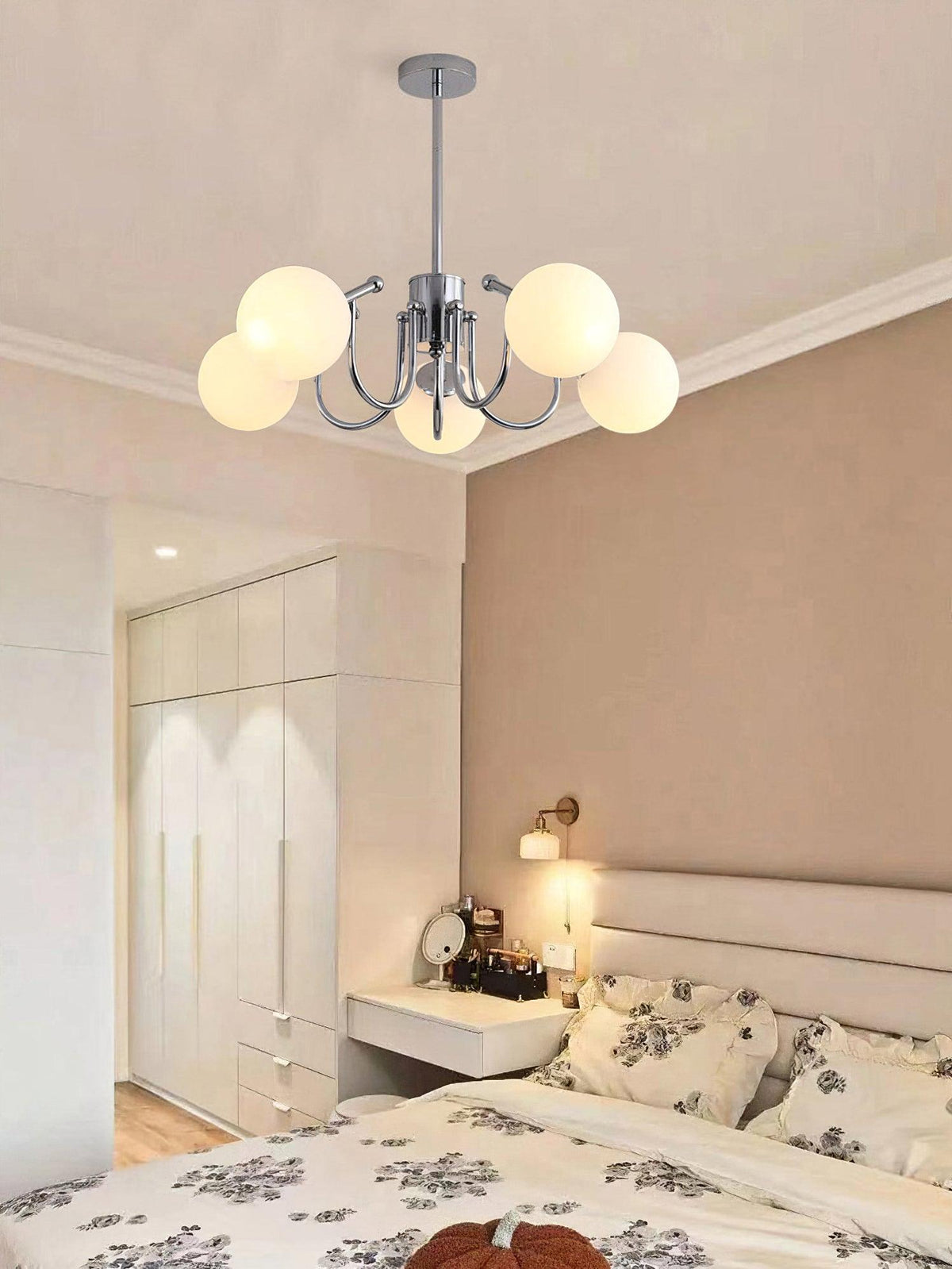 Tave Kronleuchter Kugel Chrom modern