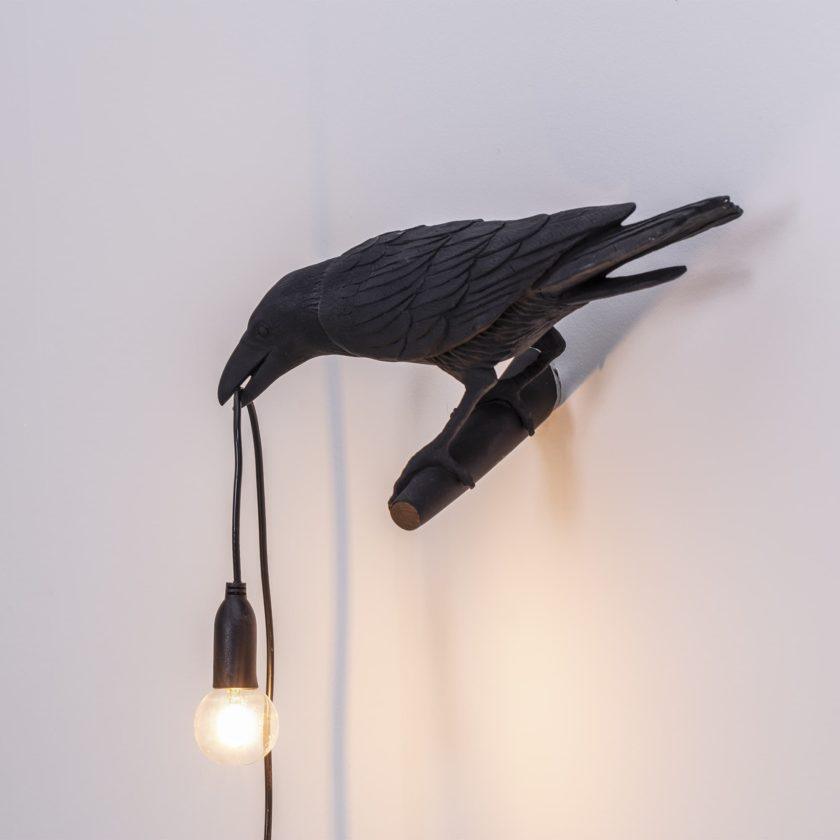 Tirixel Kunstharz-Wandleuchte in Kieselsteinform