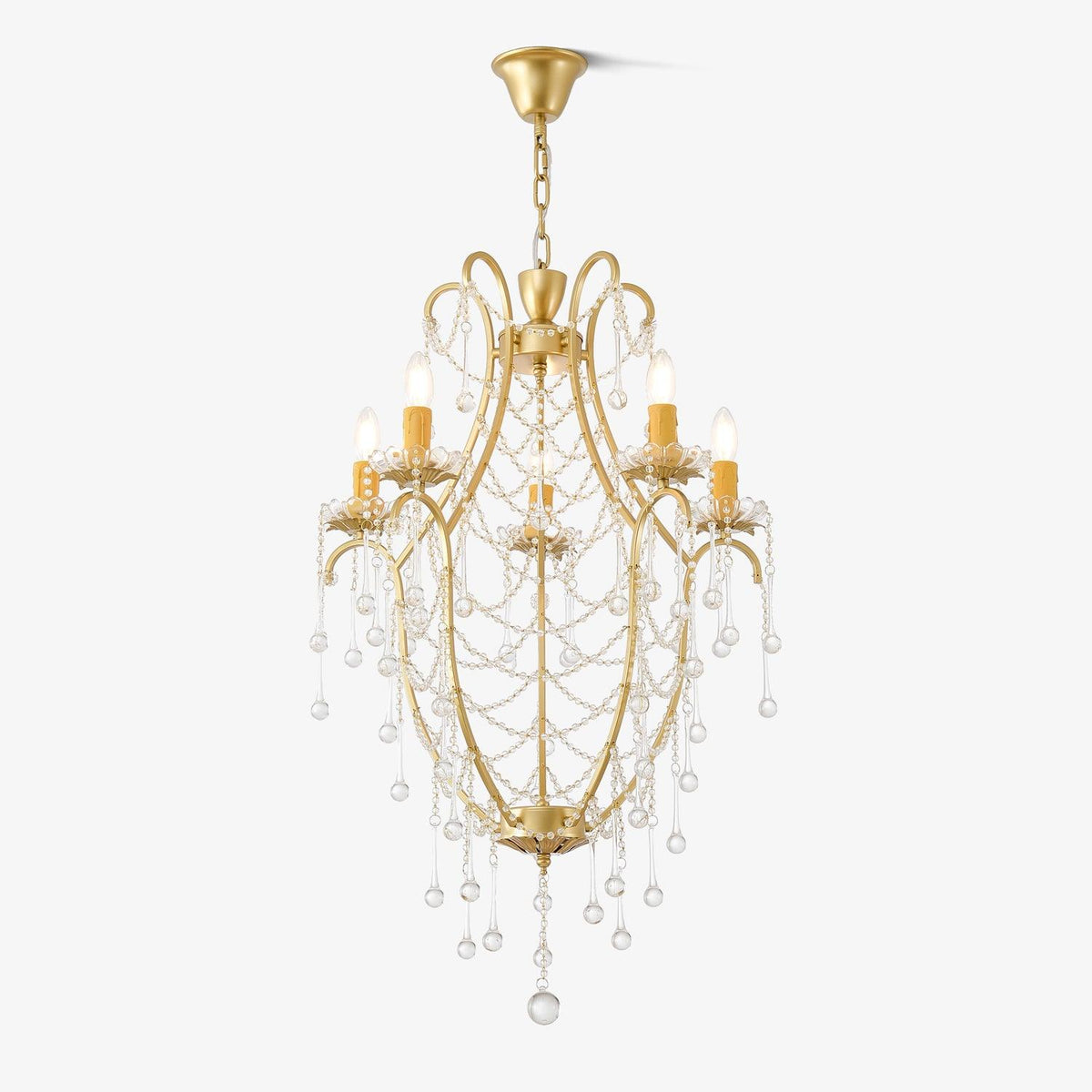 Eiriian Kronleuchter Birdcage Glaskugeln
