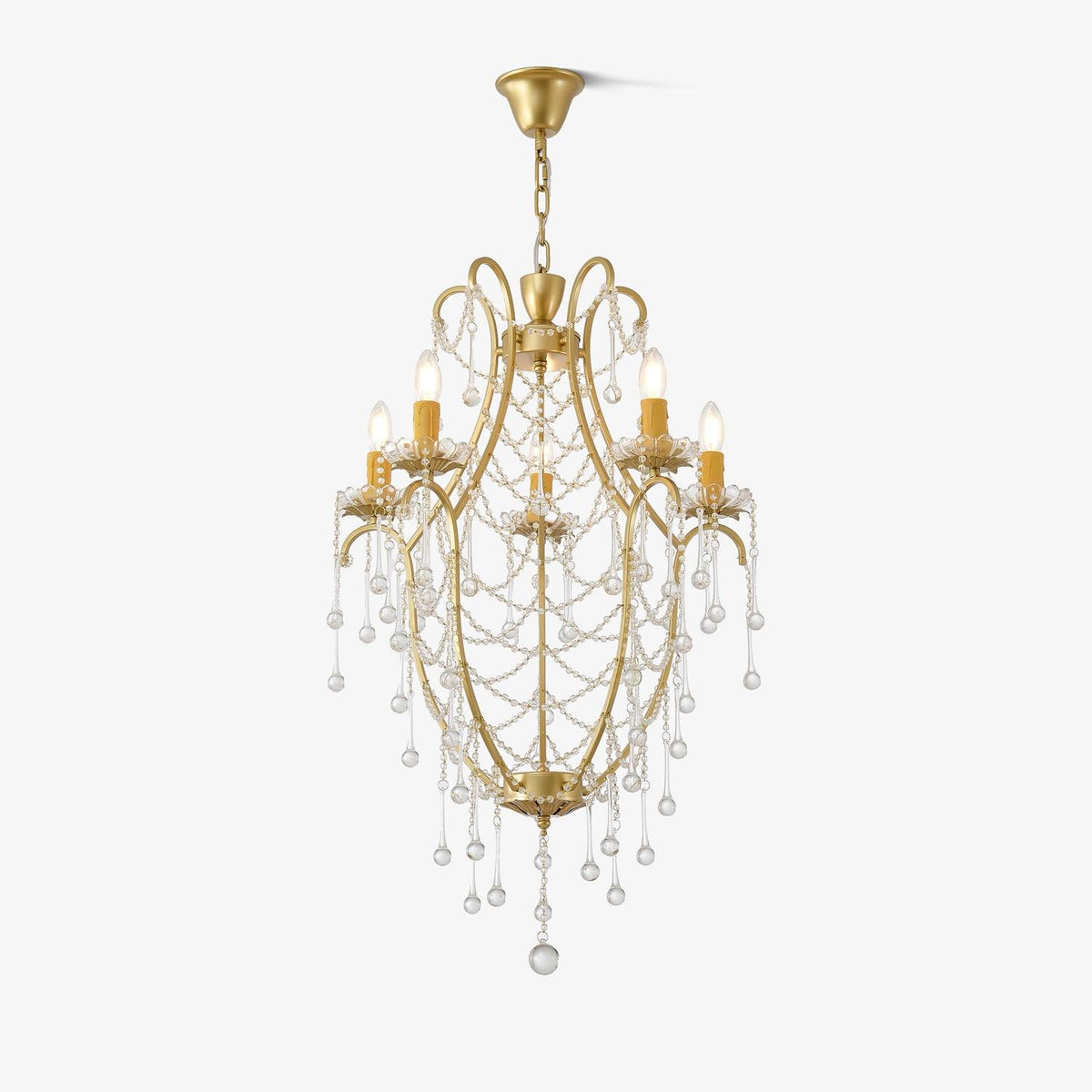 Eiriian Kronleuchter Birdcage Glaskugeln