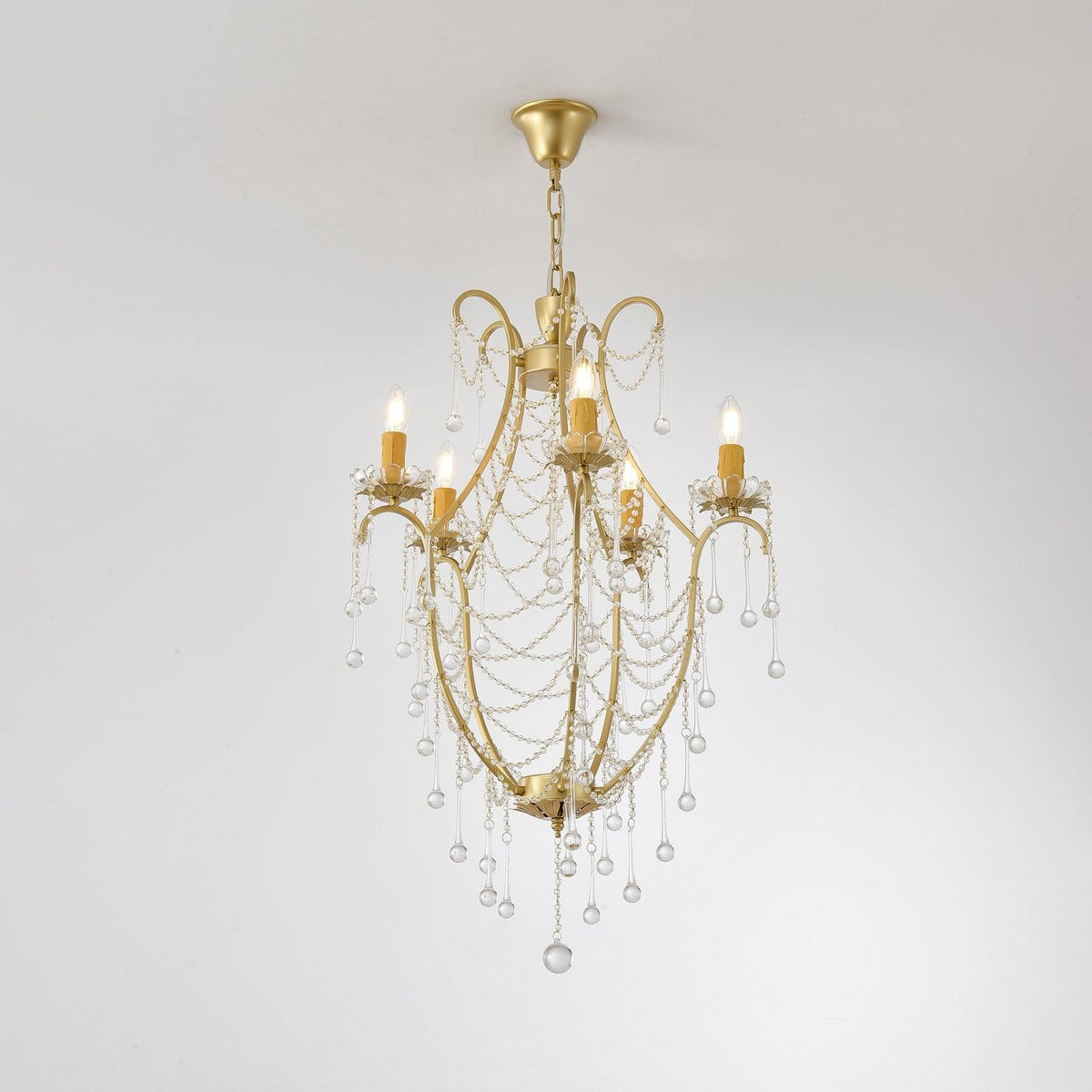 Eiriian Kronleuchter Birdcage Glaskugeln