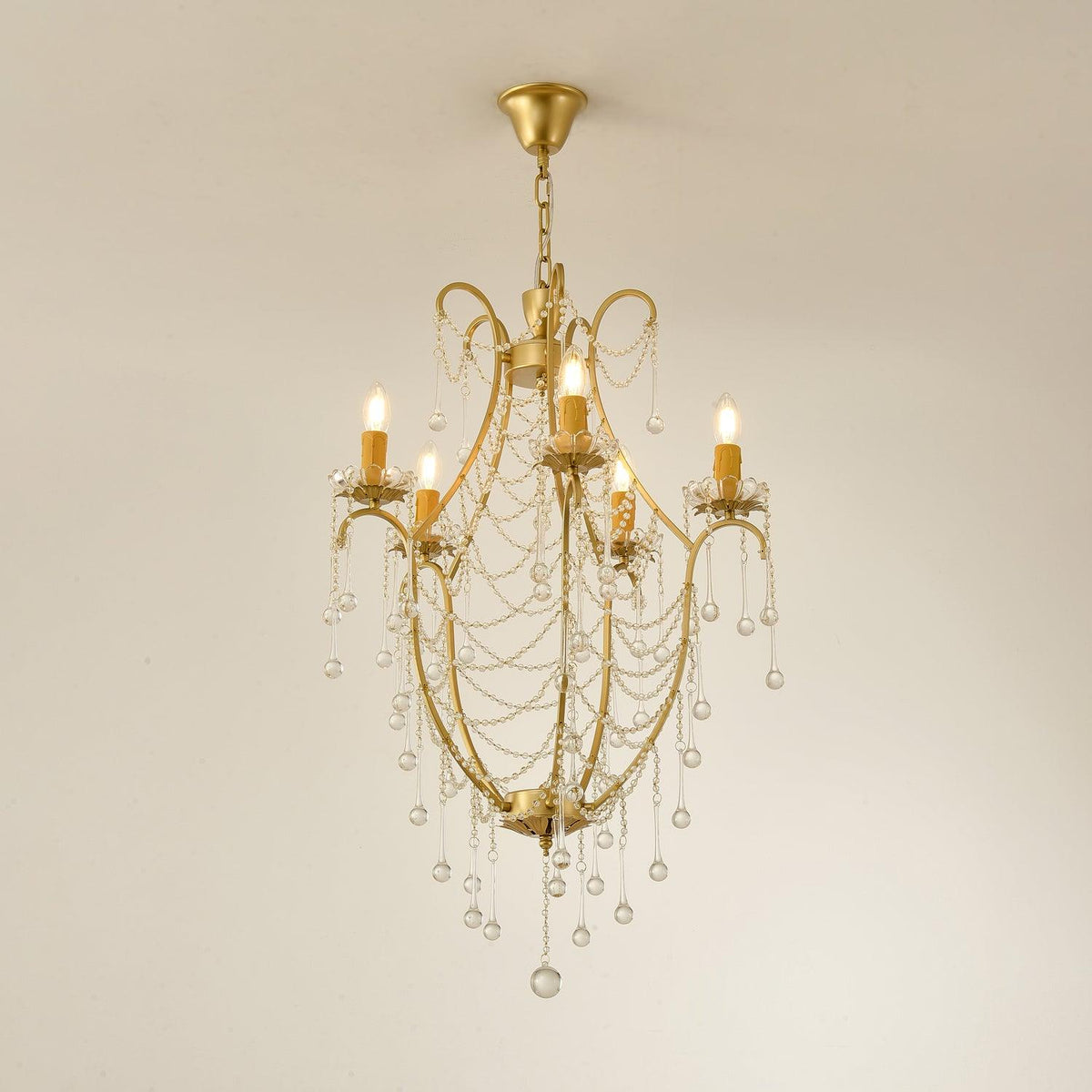 Eiriian Kronleuchter Birdcage Glaskugeln