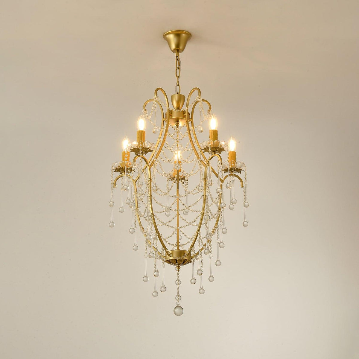 Eiriian Kronleuchter Birdcage Glaskugeln