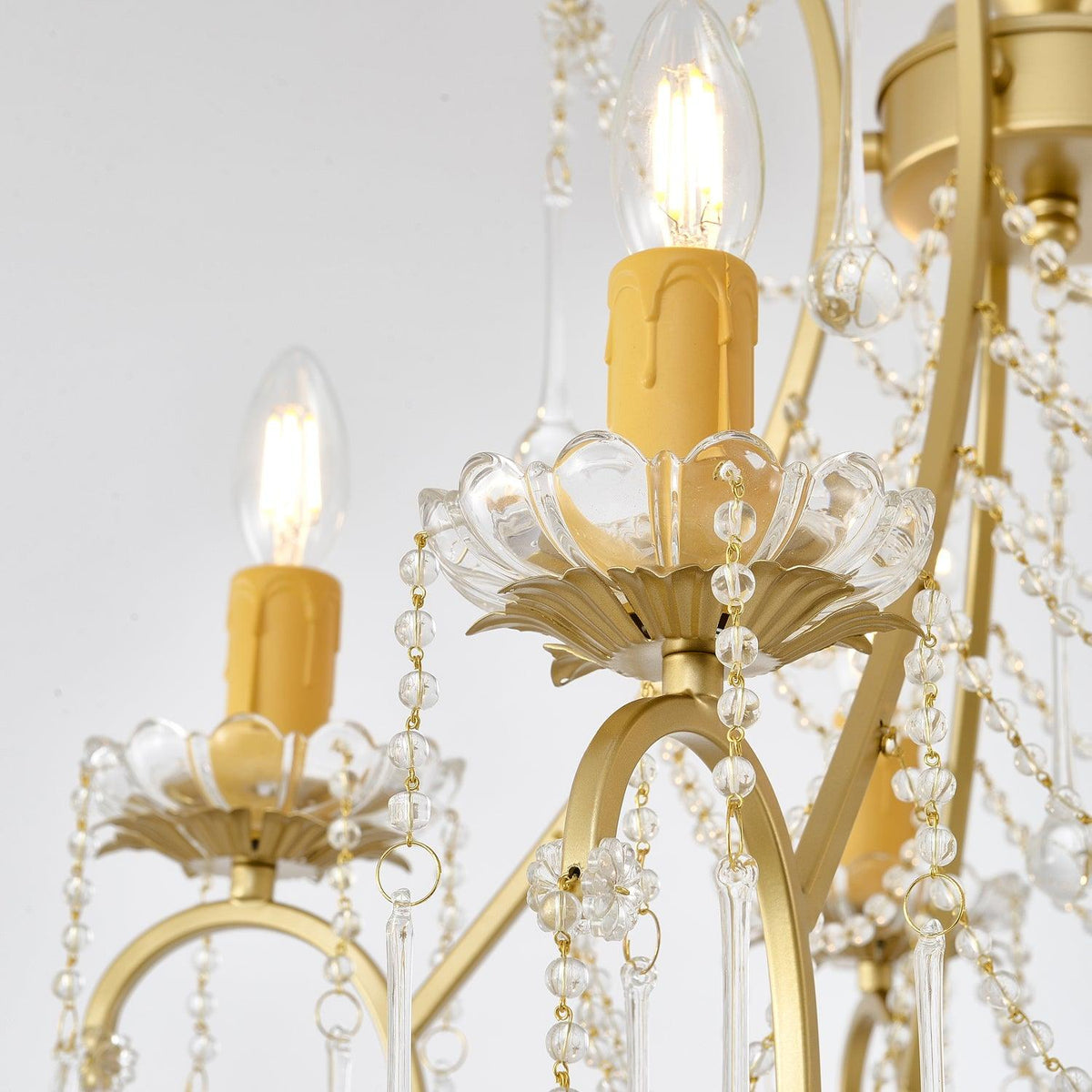 Eiriian Kronleuchter Birdcage Glaskugeln