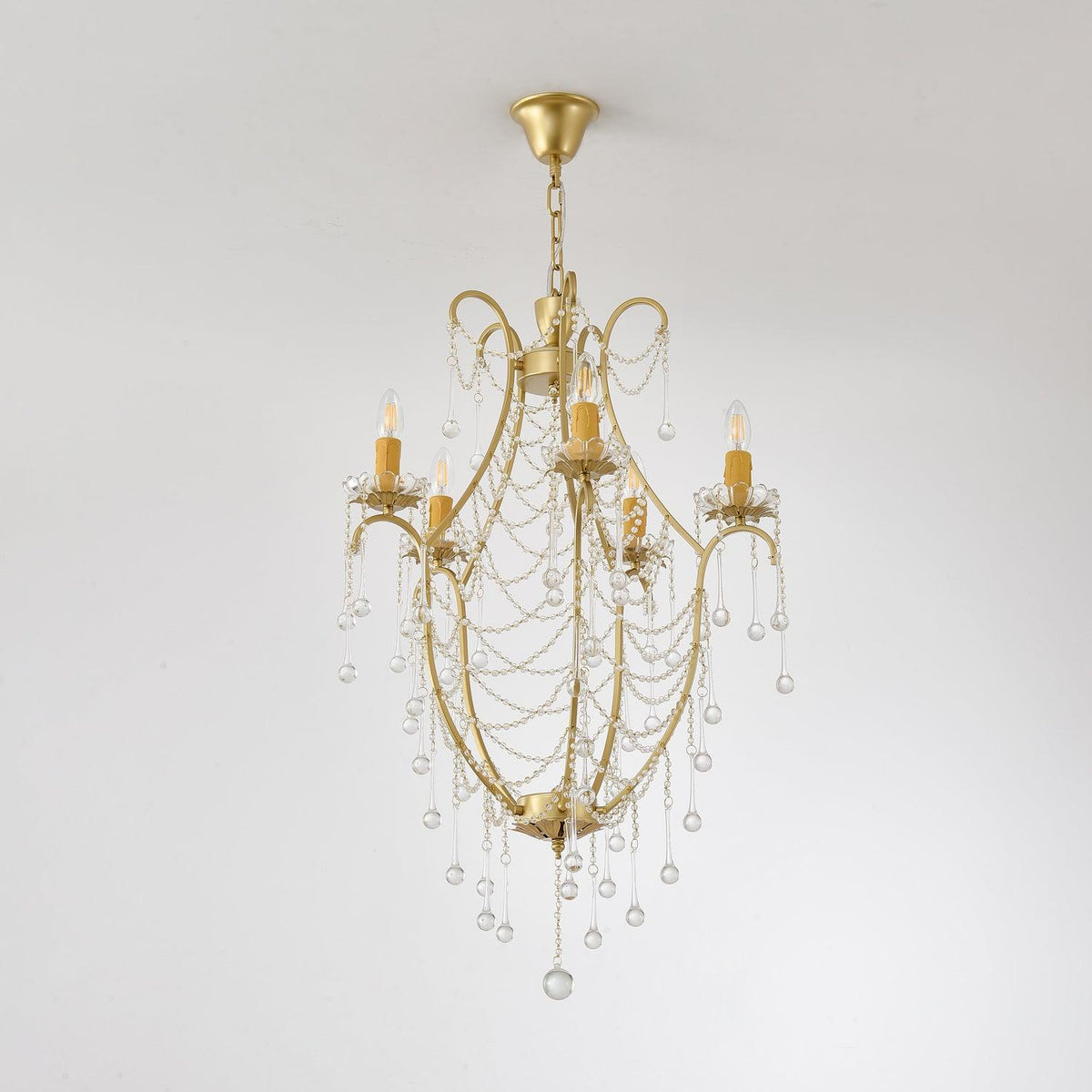Eiriian Kronleuchter Birdcage Glaskugeln