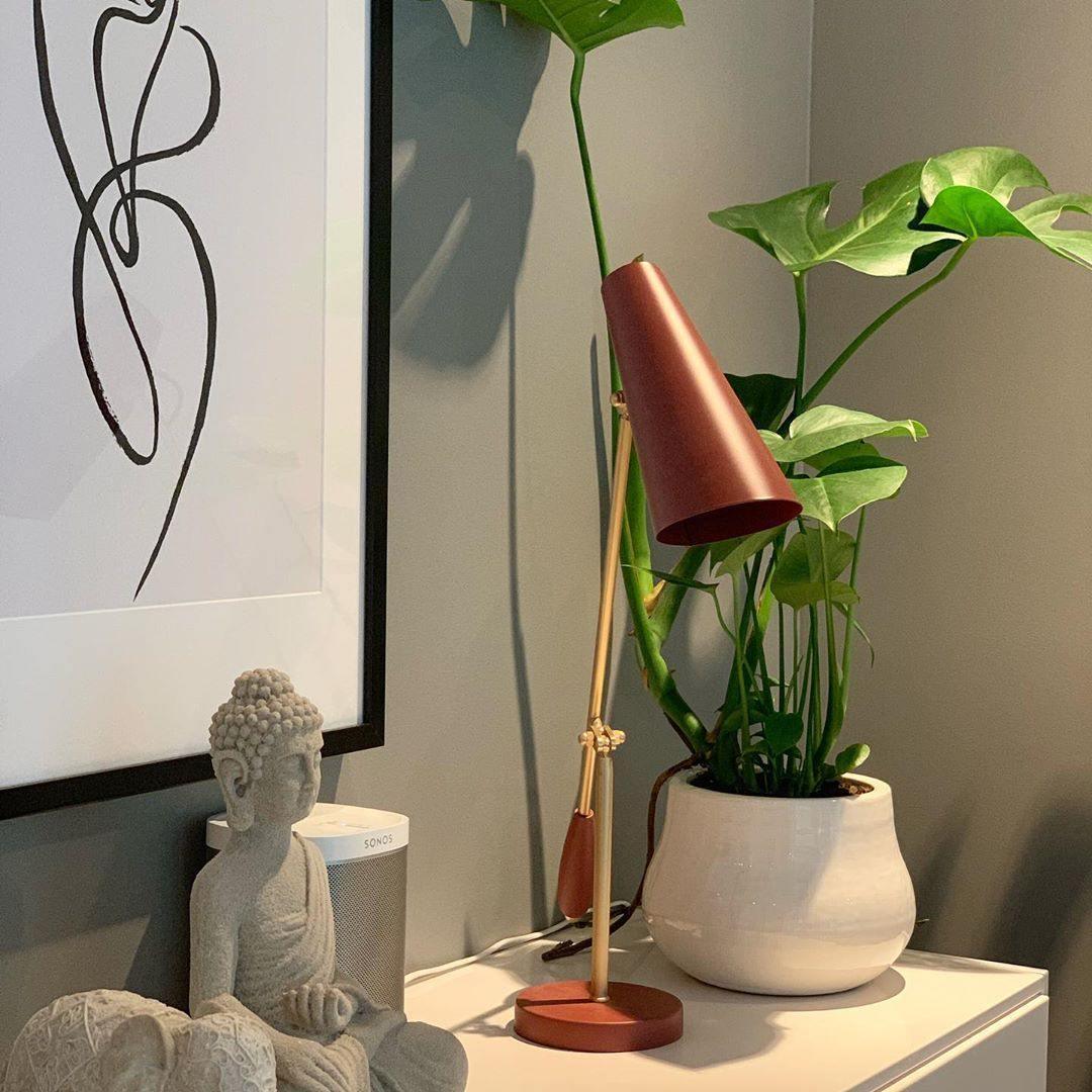 Orbix Steel Mid-Century-Tischlampe