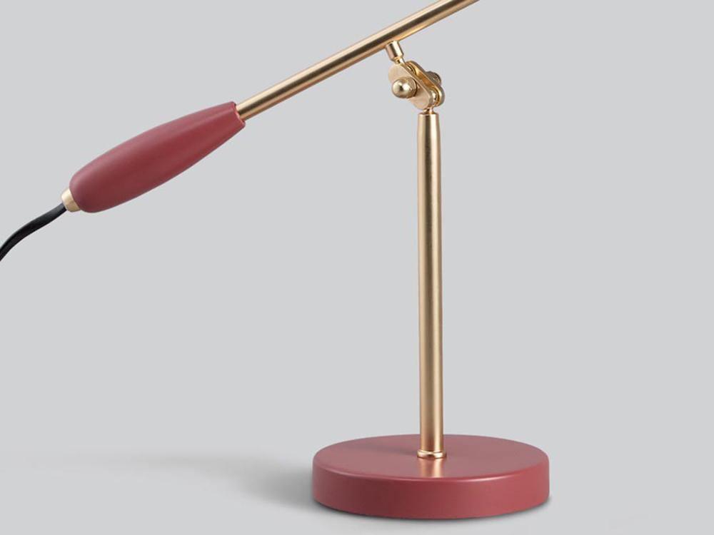 Orbix Steel Mid-Century-Tischlampe
