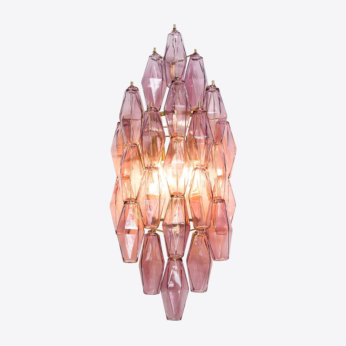 Zyrelis Polyedrische Glas-Wandleuchte