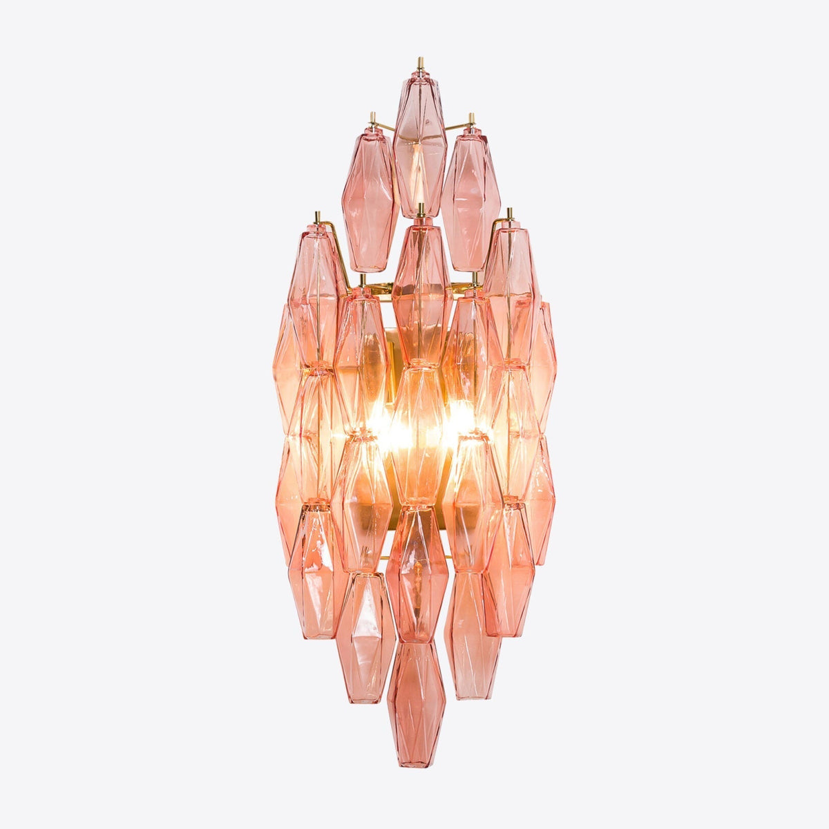 Zyrelis Polyedrische Glas-Wandleuchte