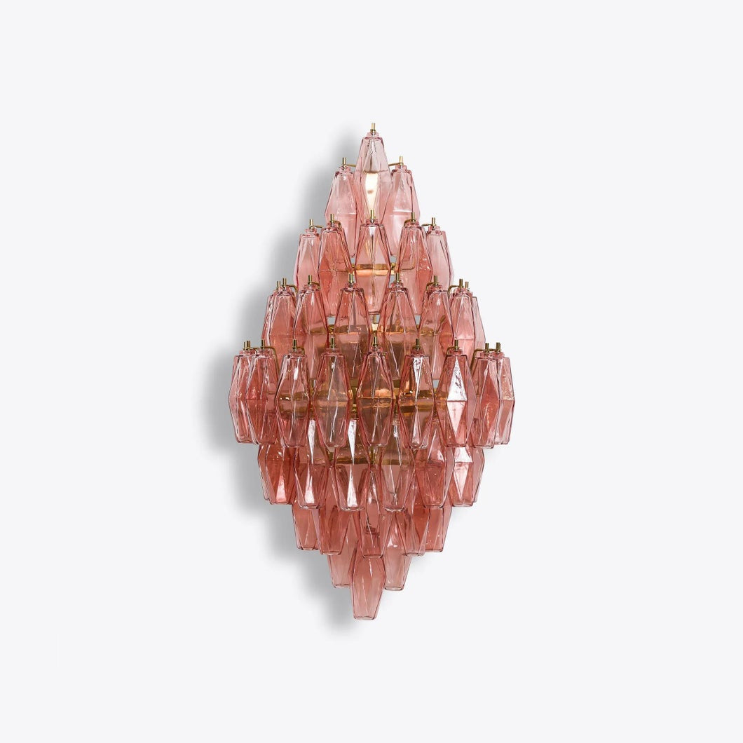 Zyrelis Polyedrische Glas-Wandleuchte