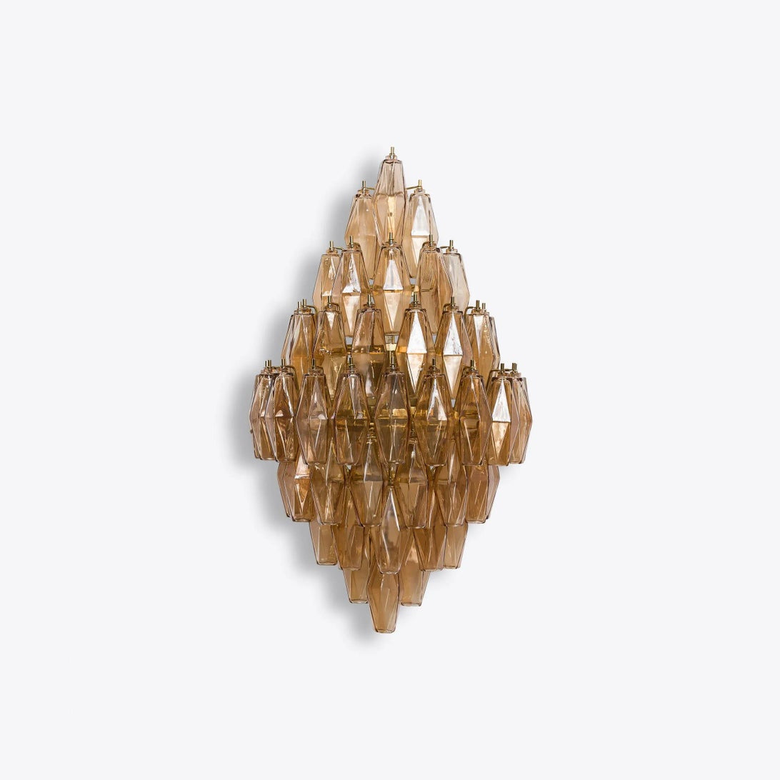 Zyrelis Polyedrische Glas-Wandleuchte