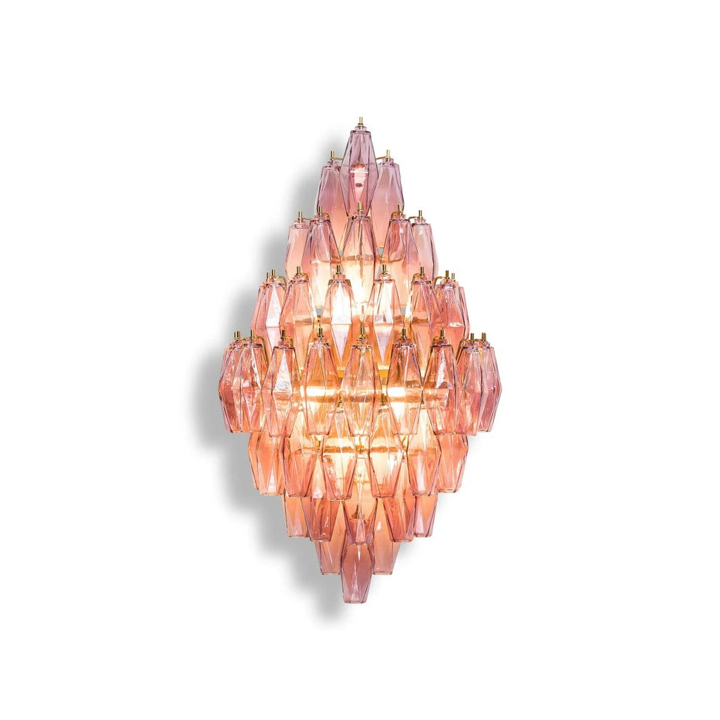 Zyrelis Polyedrische Glas-Wandleuchte