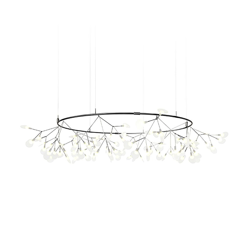 Kronleuchter Schwarze LED-Kronleuchte Firefly