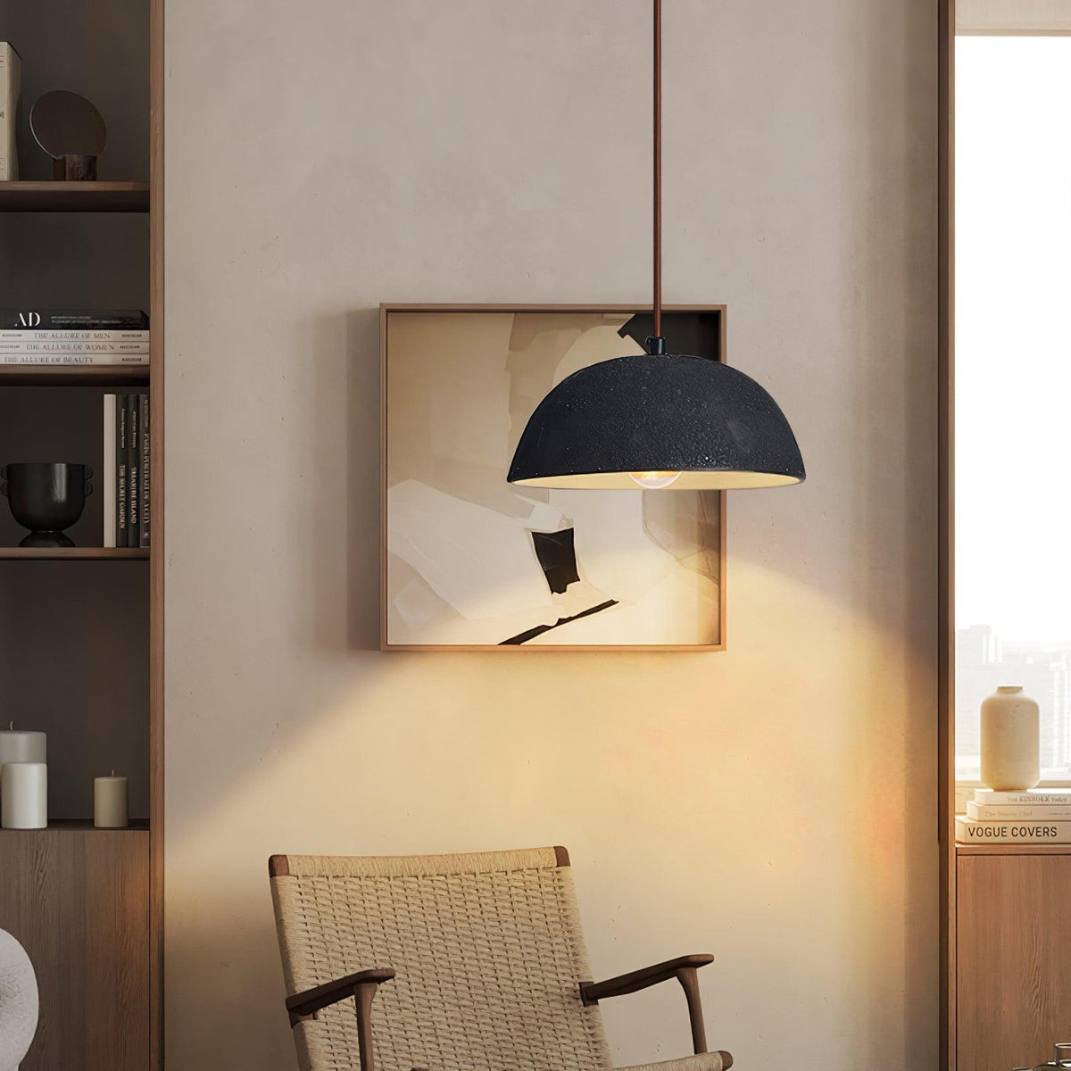 Dome Vintage Pendelleuchte aus Holz