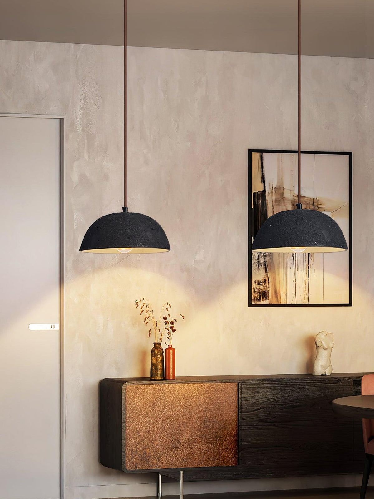 Dome Vintage Pendelleuchte aus Holz
